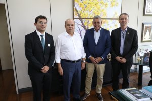 Prefeito de Porto Alegre/RS, Sebastião Melo, reúne-se com governador do Distrito Federal, Ibaneis Rocha