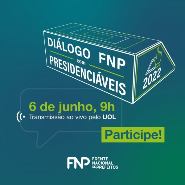 Diálogo FNP com Presidenciáveis – Sorteio da ordem de falas será dia 20 de maio