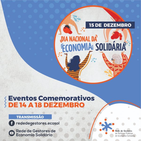 Gestores de Economia Solidária promovem semana de atividades sobre o tema