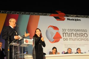 Prefeito Marcio Lacerda, presidente da FNP, participa da abertura do 33º Congresso Mineiro de Municípios