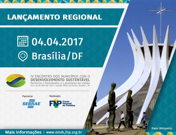Coordenação política do IV EMDS participa de Lançamento Regional em Brasília