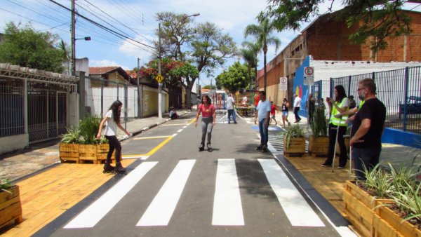 Campinas faz intervenções em rua a partir de conceitos difundidos pela  FNP e WRI