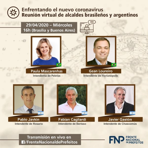 Prefeitos brasileiros e argentinos debatem soluções de enfrentamento à pandemia do novo coronavírus