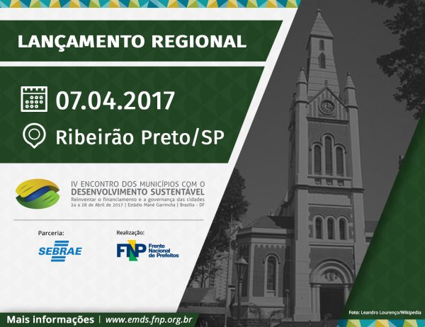 Ribeirão Preto vai sediar lançamento regional do IV EMDS