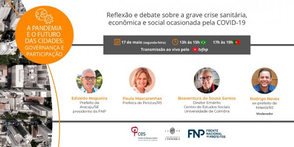 FNP e Universidade de Coimbra organizam seminário sobre futuro a partir da pandemia