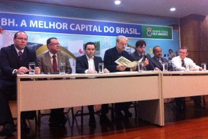 Reunião Preparatória de Belo Horizonte, com a participação do prefeito de Belo Horizonte e vice-presidente de Cooperação Institucional da FNP, Marcio Lacerda