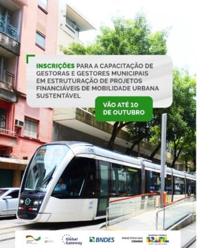 Chamada para capacitação: Estruturação de Projetos de Mobilidade Urbana Sustentável