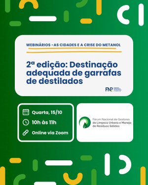 FNP realiza webinário sobre destinação adequada de garrafas