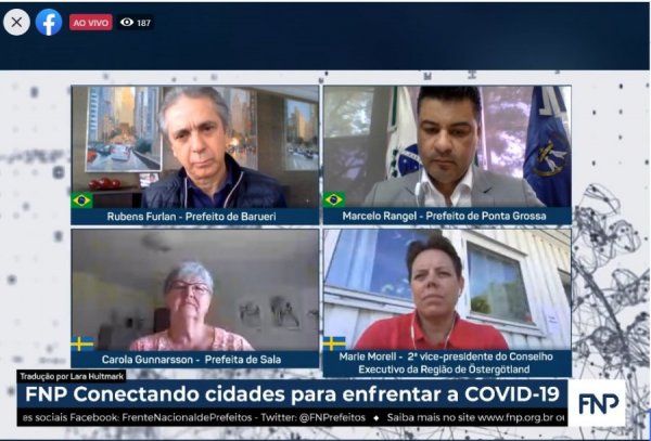 Reunião virtual de prefeitas suecas e brasileiros evidencia diferenças no enfrentamento à COVID-19
