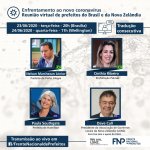 Prefeitos brasileiros e neozelandeses vão discutir ações de combate à COVID em live da FNP