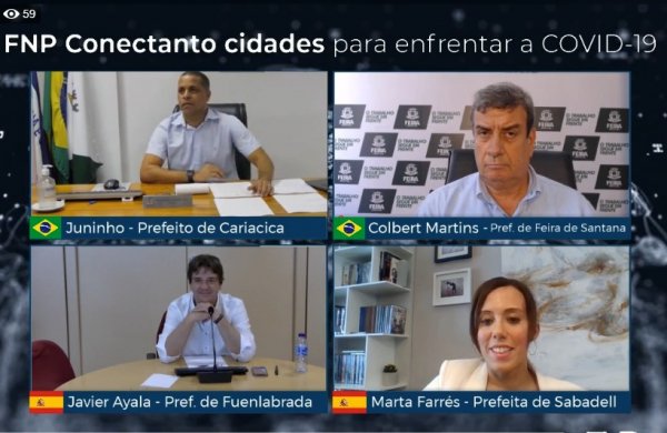 Combate à covid-19: prefeitos espanhóis e brasileiros defendem foco prioritário na emergência de saúde