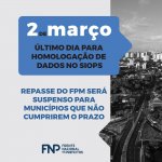 Municípios têm até 2 de março para homologar dados no SIOPS